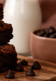 A stack of chocolate bakes